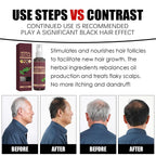 2Pcs Herbal Essence Hair Spray,Gray Hair Verse Essence Spray,Hair Darkening Conditioner,Reverse Grey Hair,Hair Coloring Essence for 4 Weeks Gradual Results(100Ml)