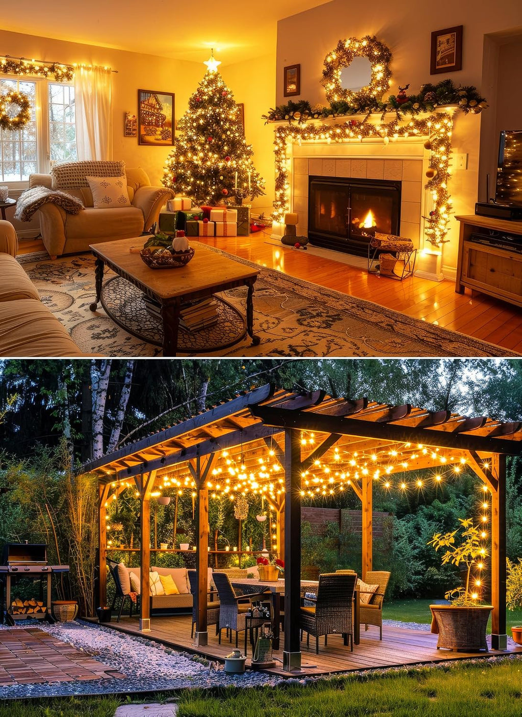 Fairy Lights Battery Operated with Remote, 66FT 200LED String Light