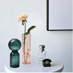 Nordic Striped Retro Glass Vase