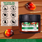 Batana Oil for Hair & Skin Care,100% Pure & Natural Batana Oil & Raw Batana Oil Hair Mask Set for Nourish & Moisturize Hair and Scalp