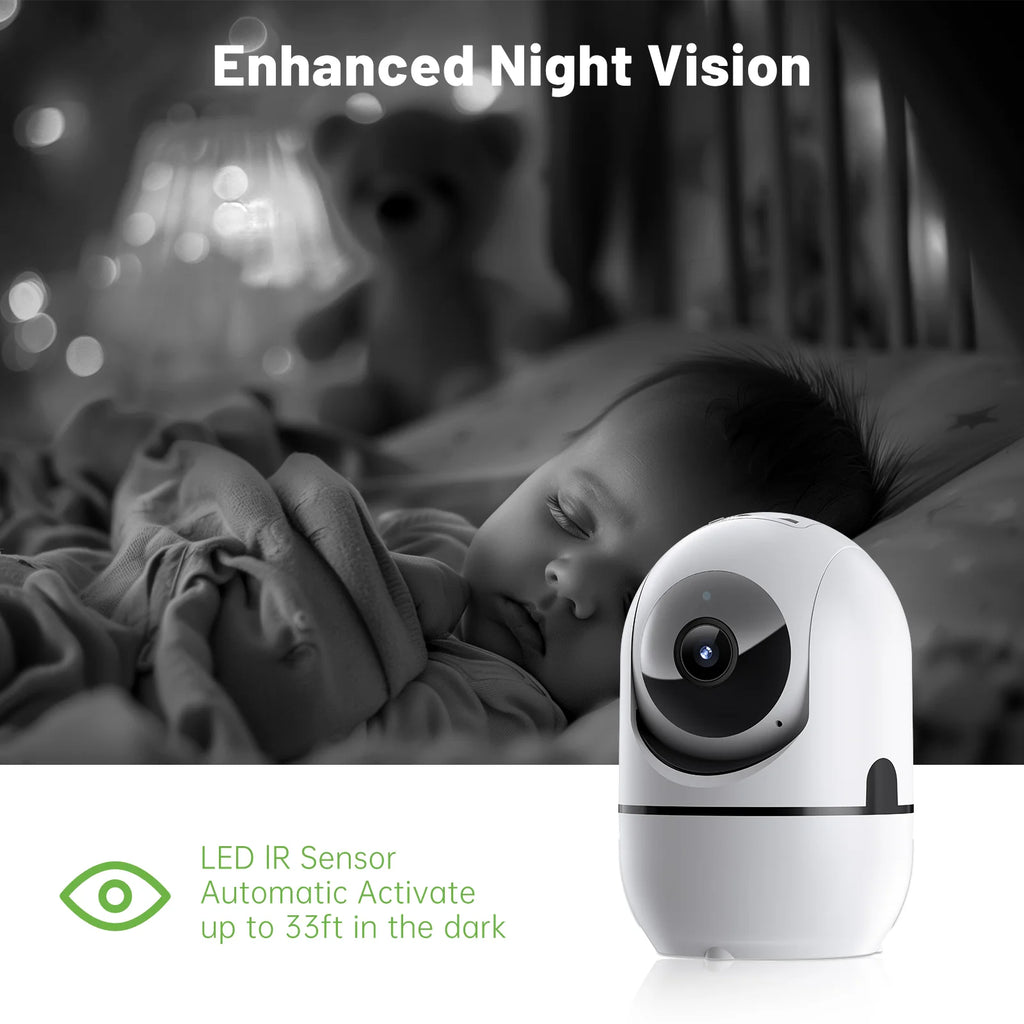 2-Way Video Call Network Camera PTZ WIFI Security Cam AI Smart Camera for Home Night Vision Wireless Indoor Camera