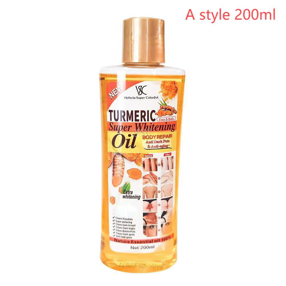 Turmeric Essential Oil Facial Body Massage Oil Moisturizing Diffuser Aromatherapy Brightening Smoothing Body Face Skin Care 200M