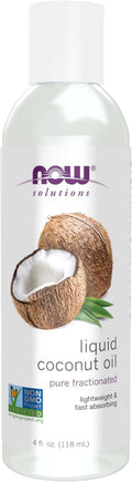 Solutions, Liquid Coconut Oil, Light and Nourishing, Promotes Healthy-Looking Skin and Hair, 4-Ounce