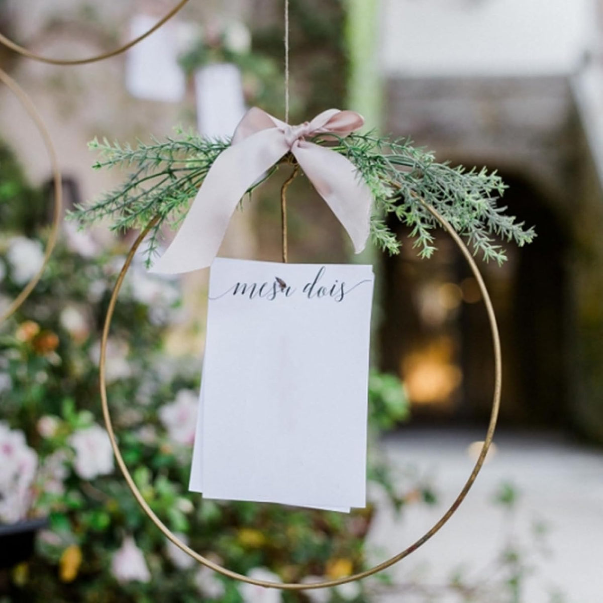 12 Pack Metal Floral Hoop Centerpiece with Stand, 12 Inch Large Metal Hoop for Crafts, Wreath Macrame Gold Hoop Rings for DIY Wedding Decor Dream Catcher