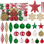 100 Count Shatterproof Christmas Ball Ornaments Set