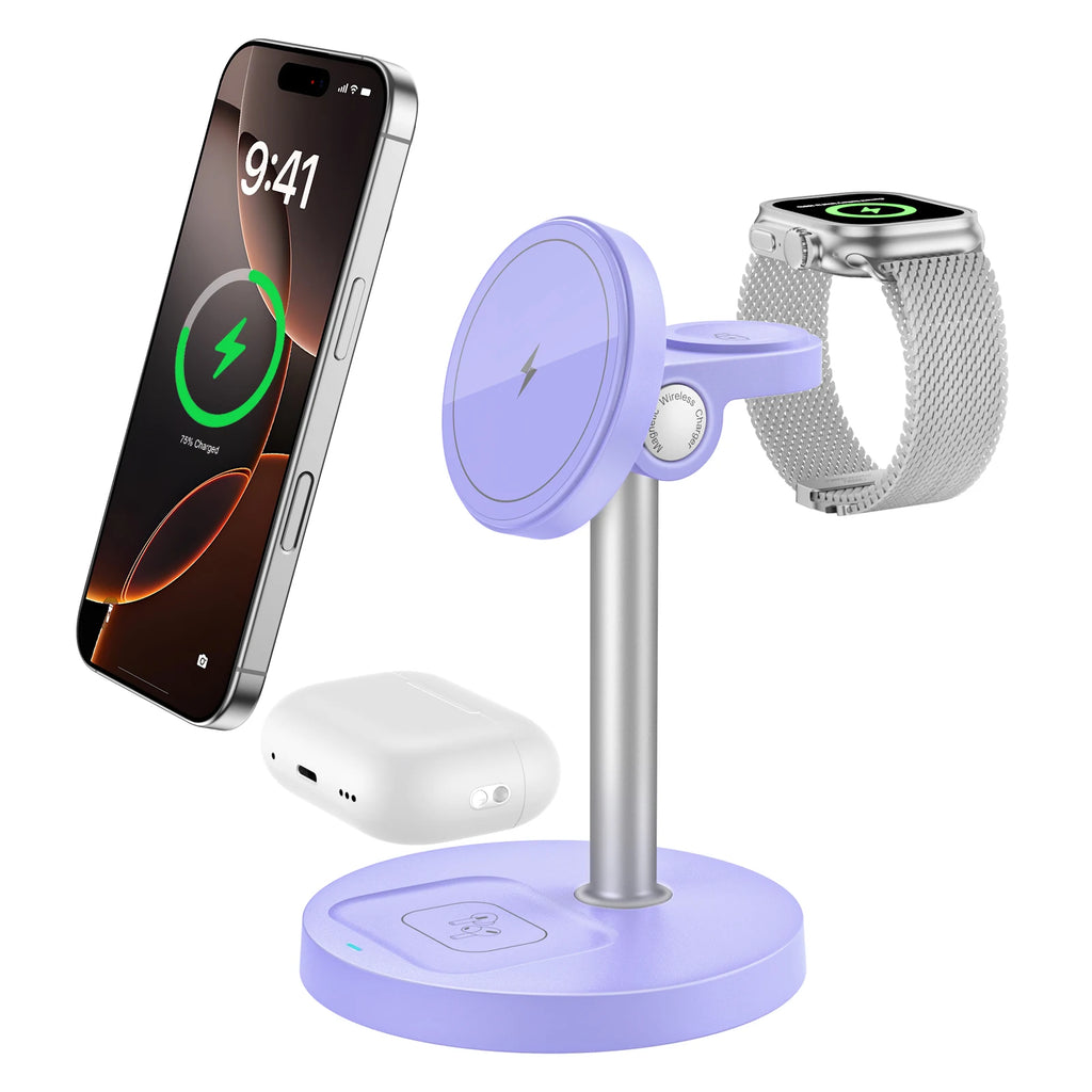3 in 1 Magnetic Wireless Charging Stand