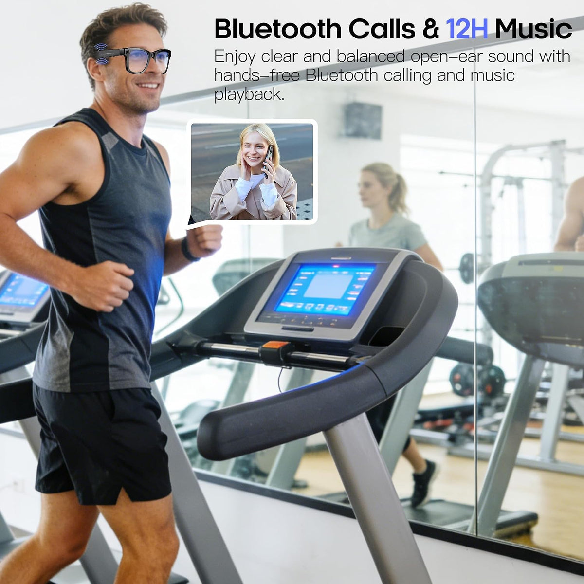 AI Smart Camera Glasses 8MP Camera for Women Men, 4K Photos & 1080P Video Recording,Anti-Shake, 12H Music/Bluetooth Calls, Real-Time Translation/Gpt Object Recognition (Anti-Blue Light)