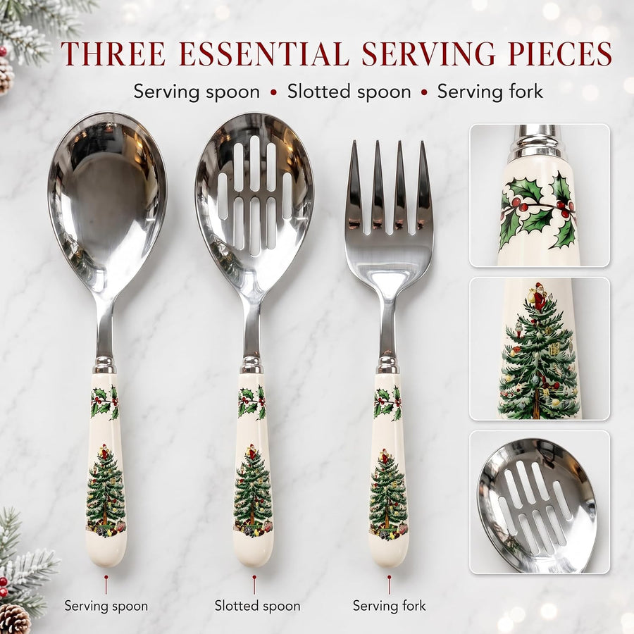 – Christmas Tree –  Christmas Tree 3-Piece Cutlery Set, Set of 3