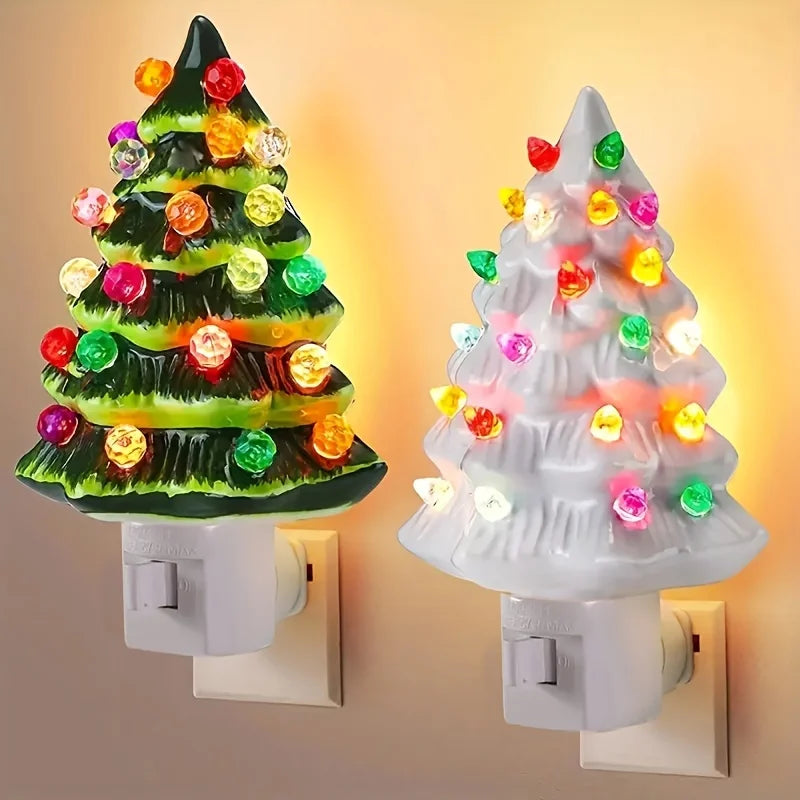 3D Christmas Tree Night Light LED Flashing Wall Decor for Home Indoor Christmas Decorations Gift