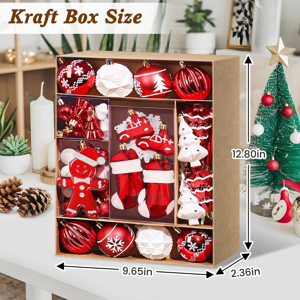 Christmas Ornaments 71 Count, Christmas Balls