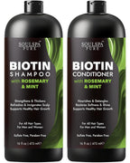 Biotin Rosemary Shampoo and Conditioner Set for Hair Growth -16 Fl Oz Each