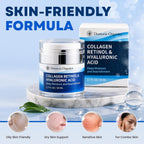 Retinol Collagen & Hyaluronic Acid Moisturizer for Face & Neck, anti Aging Cream, Hydrating Cream for Women & Men, 1.7 Fl Oz