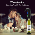 Wine Aerator Electric Wine Decanter Best Sellers One Touch Red -White Wine Accessories Aeration Work with Wine Opener for Beginner Enthusiast - Spout Pourer - Great Fathers Day Gift