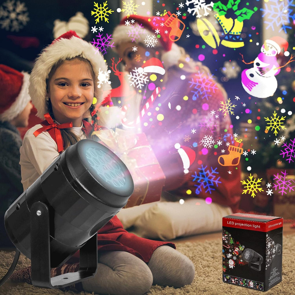 Christmas Projector Lights Outdoor/Indoor, Led Lights Projector Waterproof for Christmas Decorations, Holiday Projector for Xmas