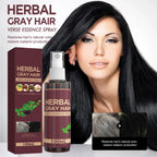 2Pcs Herbal Essence Hair Spray,Gray Hair Verse Essence Spray,Hair Darkening Conditioner,Reverse Grey Hair,Hair Coloring Essence for 4 Weeks Gradual Results(100Ml)
