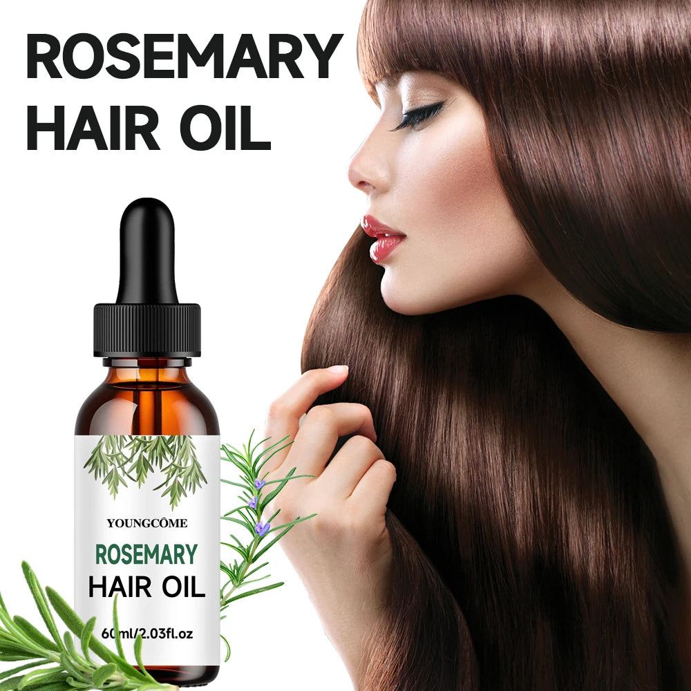 Rosemary Dense Hair Essential Oil Repair Hairs Damage Prevent Hair Loss Promotes Hair Growth Fights Dandruff Dry Scalpadds Shine