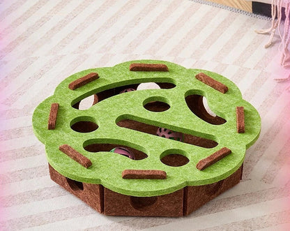 Interactive Felt Cat Puzzle Toy