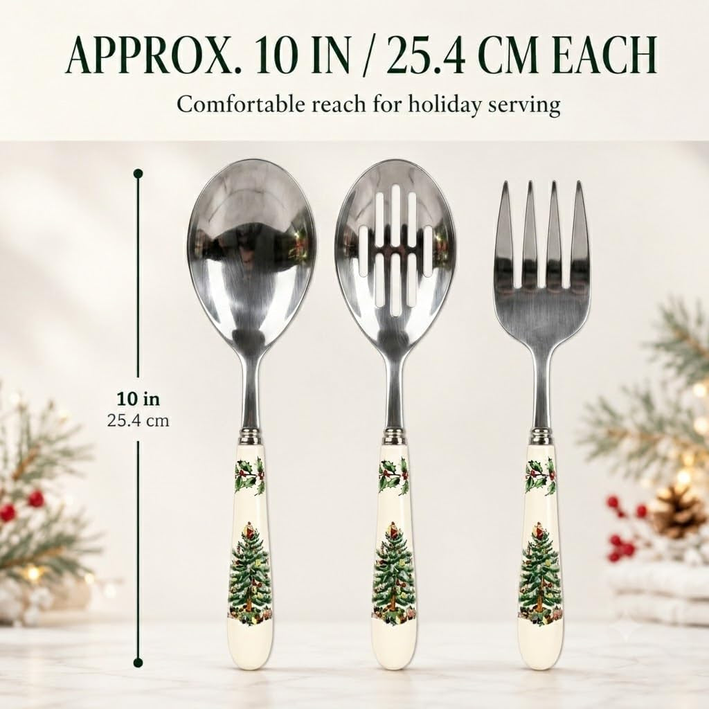 – Christmas Tree –  Christmas Tree 3-Piece Cutlery Set, Set of 3