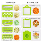 15 in 1 Vegetable Chopper Fruit Cutter Food Onion Veggie Dicer Slicer Peeler Kitchen