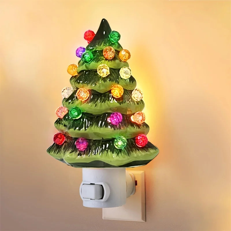 3D Christmas Tree Night Light LED Flashing Wall Decor for Home Indoor Christmas Decorations Gift