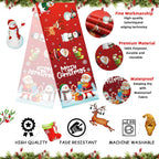 Christmas Runner for Table, Merry Christmas Decorations Table Runners with Santa Claus Snowman, Christmas Table Runner for Xmas Kitchen Dining Table Decoration for Coffee Table Banquet Decor