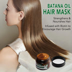 Batana Oil for Hair & Skin Care,100% Pure & Natural Batana Oil & Raw Batana Oil Hair Mask Set for Nourish & Moisturize Hair and Scalp