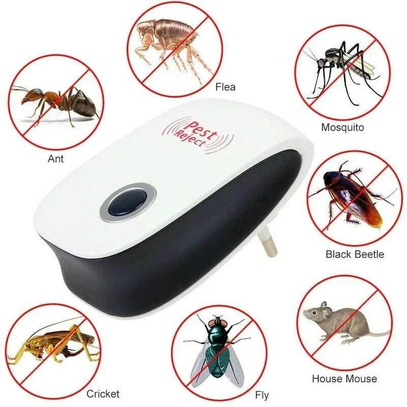 6Pcs Ultrasonic Pest Repeller, Pest Control Plug in Indoor Pests for Mosquito, Insects,Cockroaches, Rats, Bug, Spider