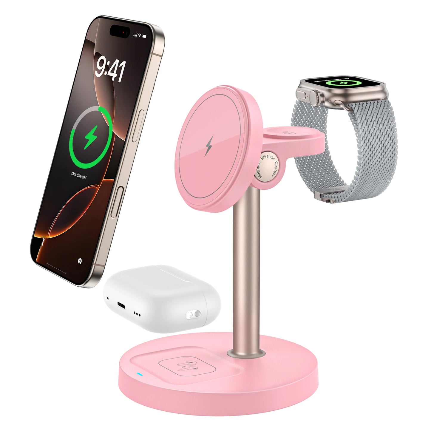 3 in 1 Magnetic Wireless Charging Stand