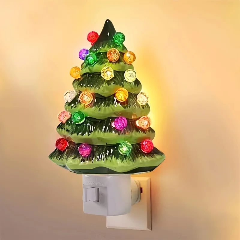 3D Christmas Tree Night Light LED Flashing Wall Decor for Home Indoor Christmas Decorations Gift