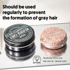 Reverse Grey Hair Shampoo Bar - Gray Hair Coverage, Hair Darkening Compressed Shampoo Bar, White Hair Coverage, Restore Shiny Hair, 2.15 Oz