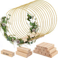 2 Inch Metal Floral Hoops for Wedding Decor, 12 Pack