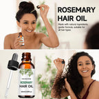 Rosemary Dense Hair Essential Oil Repair Hairs Damage Prevent Hair Loss Promotes Hair Growth Fights Dandruff Dry Scalpadds Shine