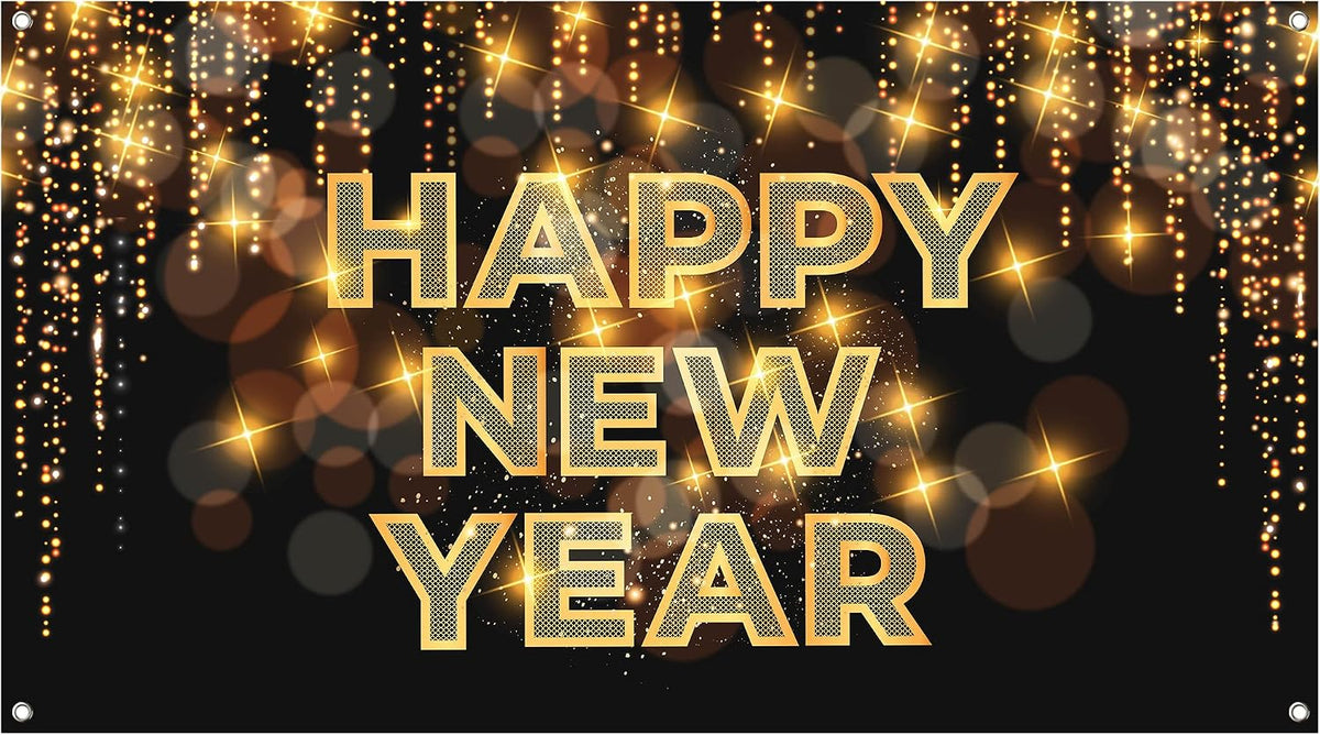 Extra Large Happy New Year 2027 Banner for NYE Parties