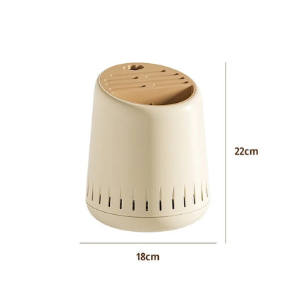 Cream Kitchen Utensil Organizer