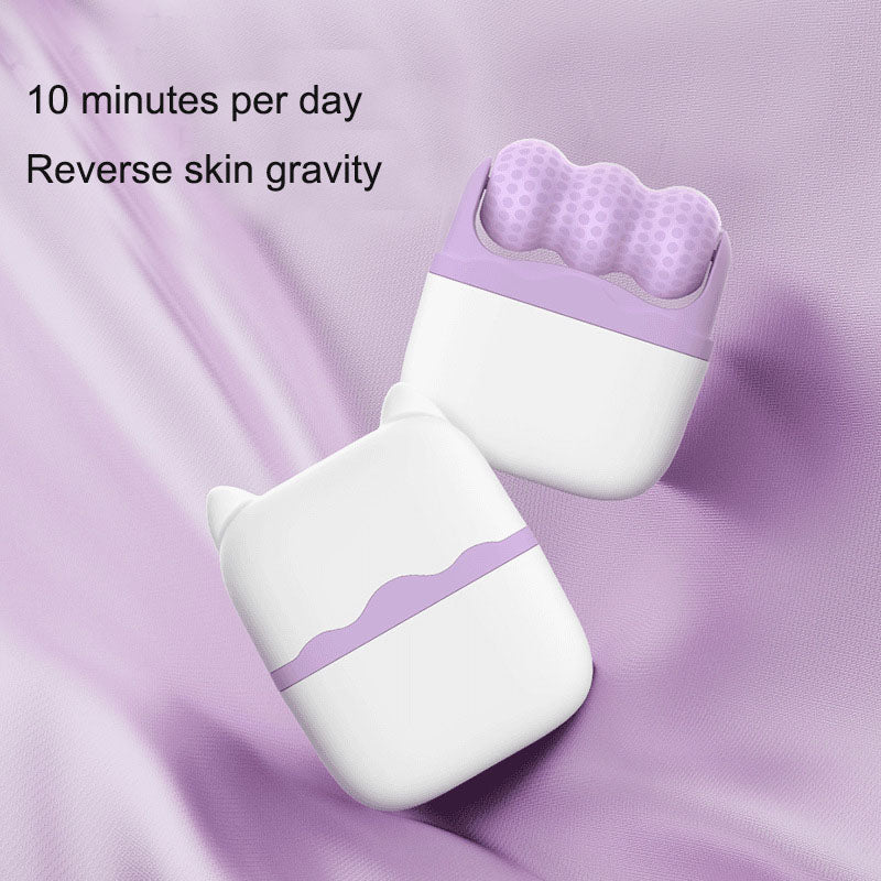 Ice Massage Device,Ice Roller Set for Face and Eyes - Facial Skin Care Tools with 2 Cold Therapy Face Roller and Premium Travel Case, Self Care Gift for Men Women