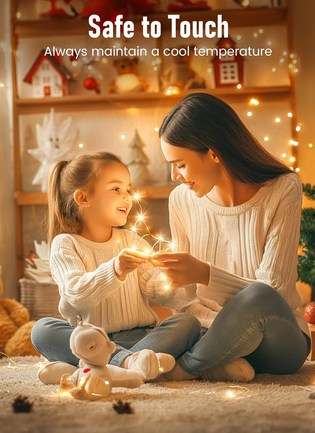 Fairy Lights Battery Operated with Remote, 66FT 200LED String Light