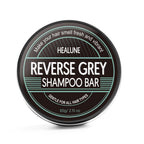 Reverse Grey Hair Shampoo Bar - Gray Hair Coverage, Hair Darkening Compressed Shampoo Bar, White Hair Coverage, Restore Shiny Hair, 2.15 Oz