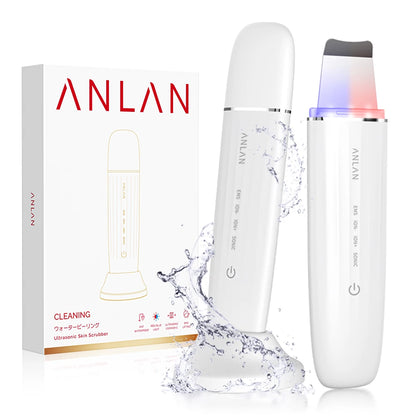 Ultrasonic Skin Scrubber with LED Facial Care