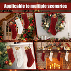 Christmas Stockings 18" Knitted Stocking Christmas Decorations