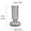 Nordic Striped Retro Glass Vase