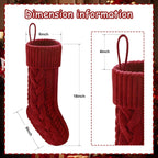 Christmas Stockings 18" Knitted Stocking Christmas Decorations