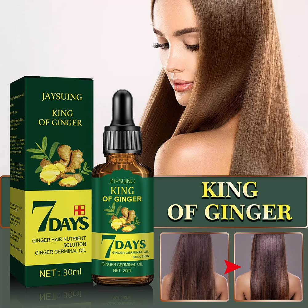 4-8 Pack Ginger Hair Growth Serum Germinal Oil Regrow 7 Days Loss Treatment (4 Pack)