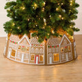LED Christmas Tree Collar, PVC Skirt, 5 Panel Set
