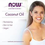 Solutions, Liquid Coconut Oil, Light and Nourishing, Promotes Healthy-Looking Skin and Hair, 4-Ounce