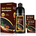 Hair Dye Shampoo for Women & Men, 3 in 1 Instant Hair Color Shampoo for 100% Gray Hair Coverage, Magic Coloring Shampoo, Beard & Root Touch Up, Easy At-Home DIY Salon, Plant Based (Blonde Brown)