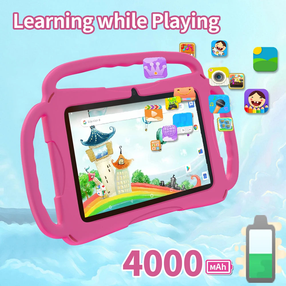 New 7-Inch Tablet Android 13 4000Mah 4GB RAM 64GB ROM Children'S Learning Children'S Tablet Mini Tablet