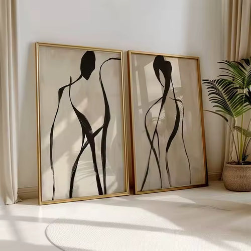Abstract Minimalist Canvas Wall Art Set