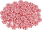 50pc Red and White Resin Christmas Sewing Buttons