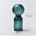 Nordic Striped Retro Glass Vase