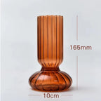 Nordic Striped Retro Glass Vase